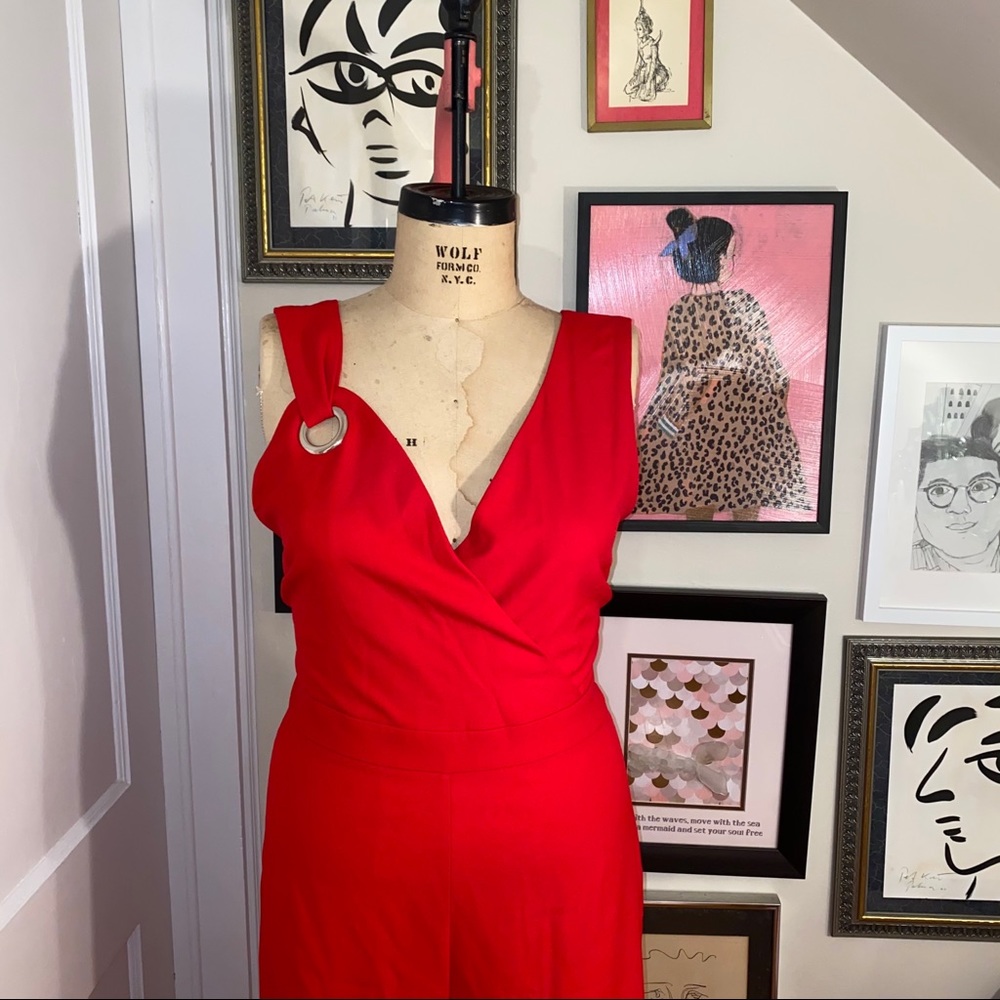 Catherine malandrino luna shoulder ring jumpsuit - Picture 4 of 8